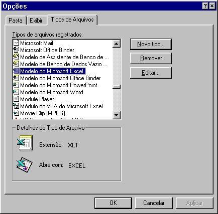 Windows j associa extenses de arquivos com os programas a que se referem