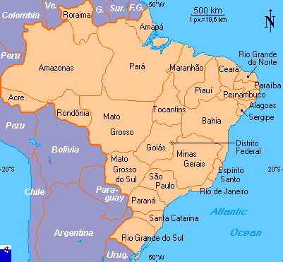 Mapa do Brasil  FOTW Flags Of The World