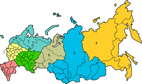 Federal Districts of Russia  Wikipedia - Morwen, Nightstallion/Wikipedia.