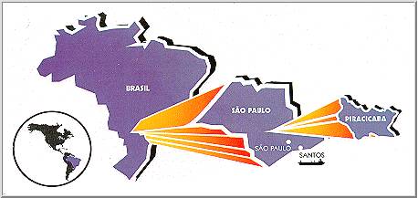 Piracicaba fica cerca de 160 km a Oeste da capital paulista