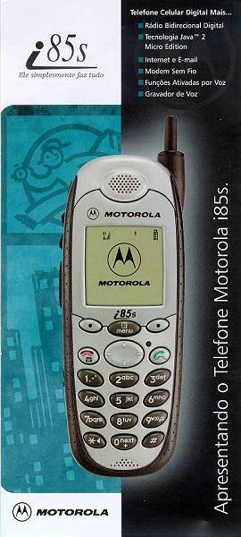 i85s da Motorola é o único celular a operar com a linguagem J2ME