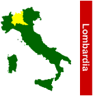 A região da Lombardia, no Norte da Itália