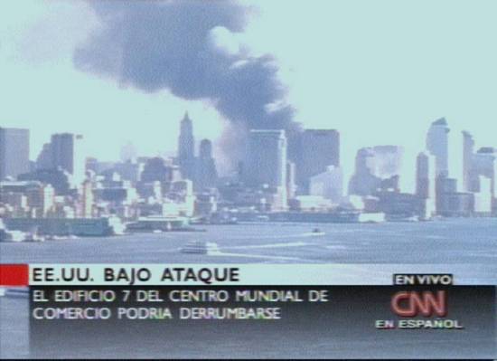 Imagem da TV CNN em espanhol às 17h13: New York