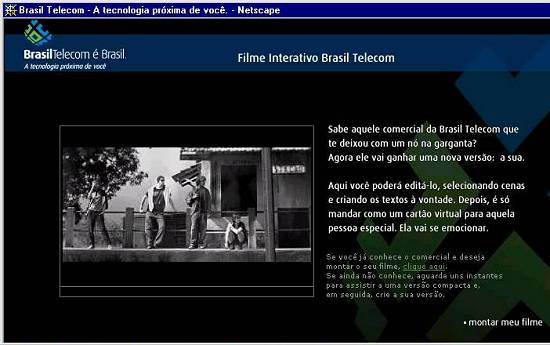 Página da Brasil Telecom