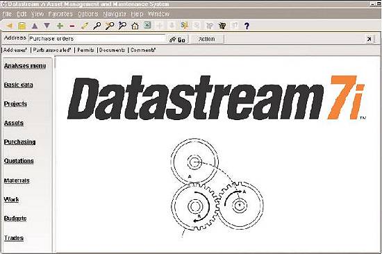 Página Web do programa Datastream 7i