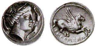 Dracma de Empúries, século III aC