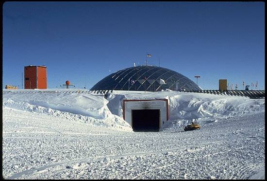 Entrada principal do CMDL South Pole Observatory