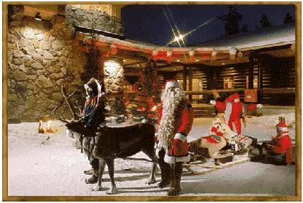 Imagem do Santa's Photo Album, no site finlandês Santa Claus Office