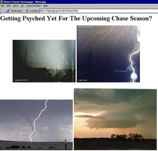 Página Storm Cheaser reúne imagens de tempestades e outros fenômenos naturais