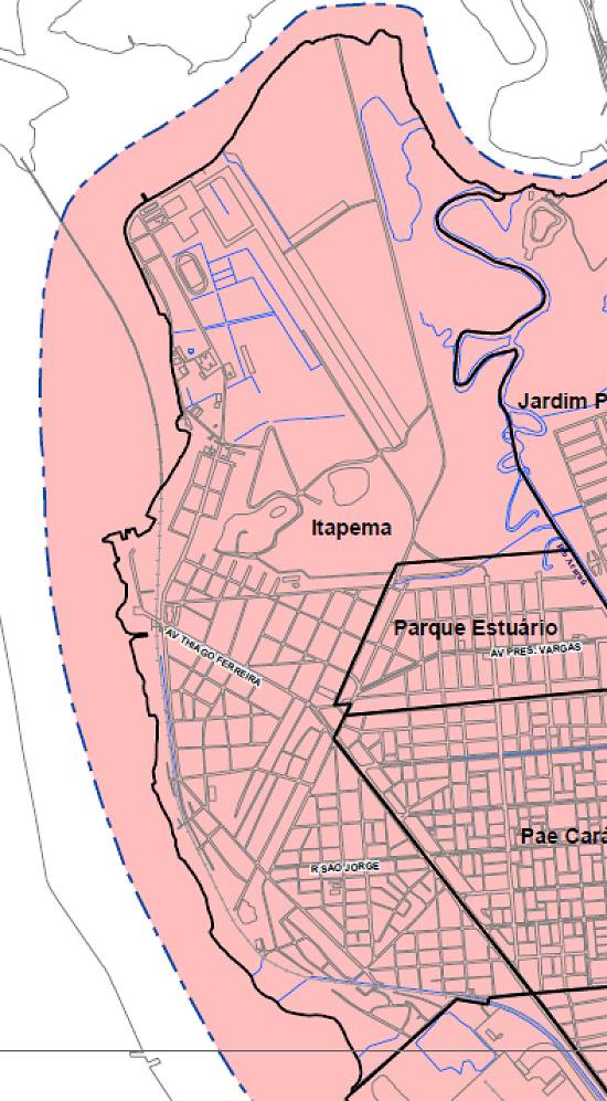 Clique na imagem para ver o mapa de bairros de Guarujá