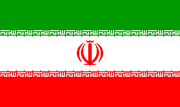 Bandeira/flag: Irã ©FOTW (Flags Of The World)