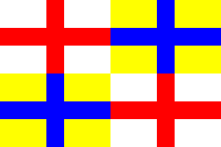 Bandeira/flag: Emília-Romanha ©FOTW (Flags Of The World)
