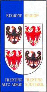 Bandeira/flag: Trentino-Tirol Meridional (Trentino-Alto Ádige) ©FOTW (Flags Of The World)