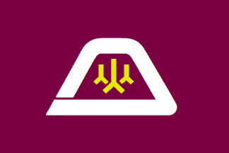 Bandeira/flag: Yamanashi ©FOTW (Flags Of The World)