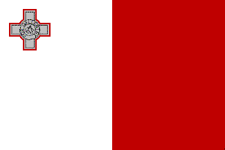 Bandeira/flag: Malta ©FOTW (Flags Of The World)