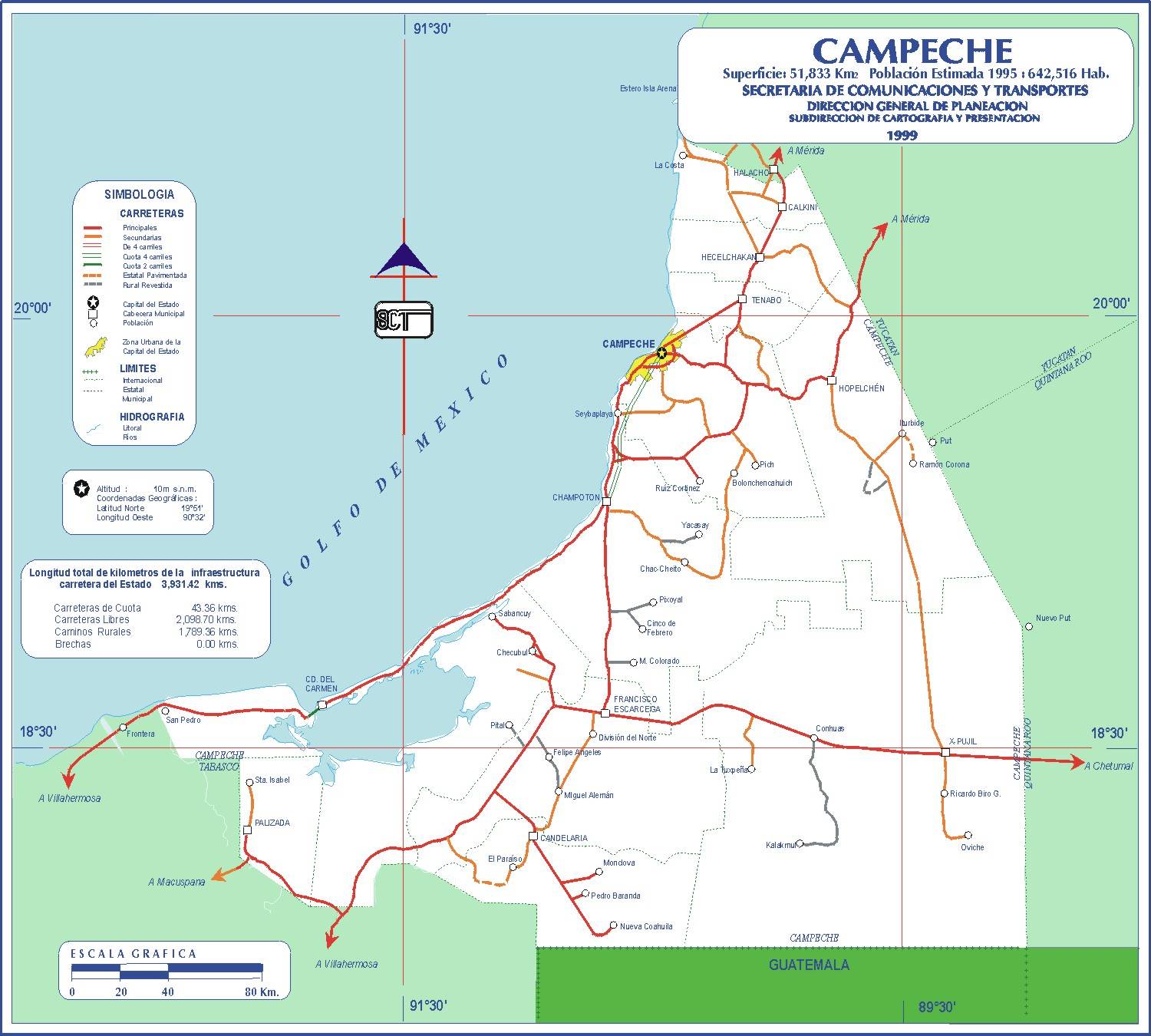 Mapa/Map: ©  México - http://www.virtualmex.com/