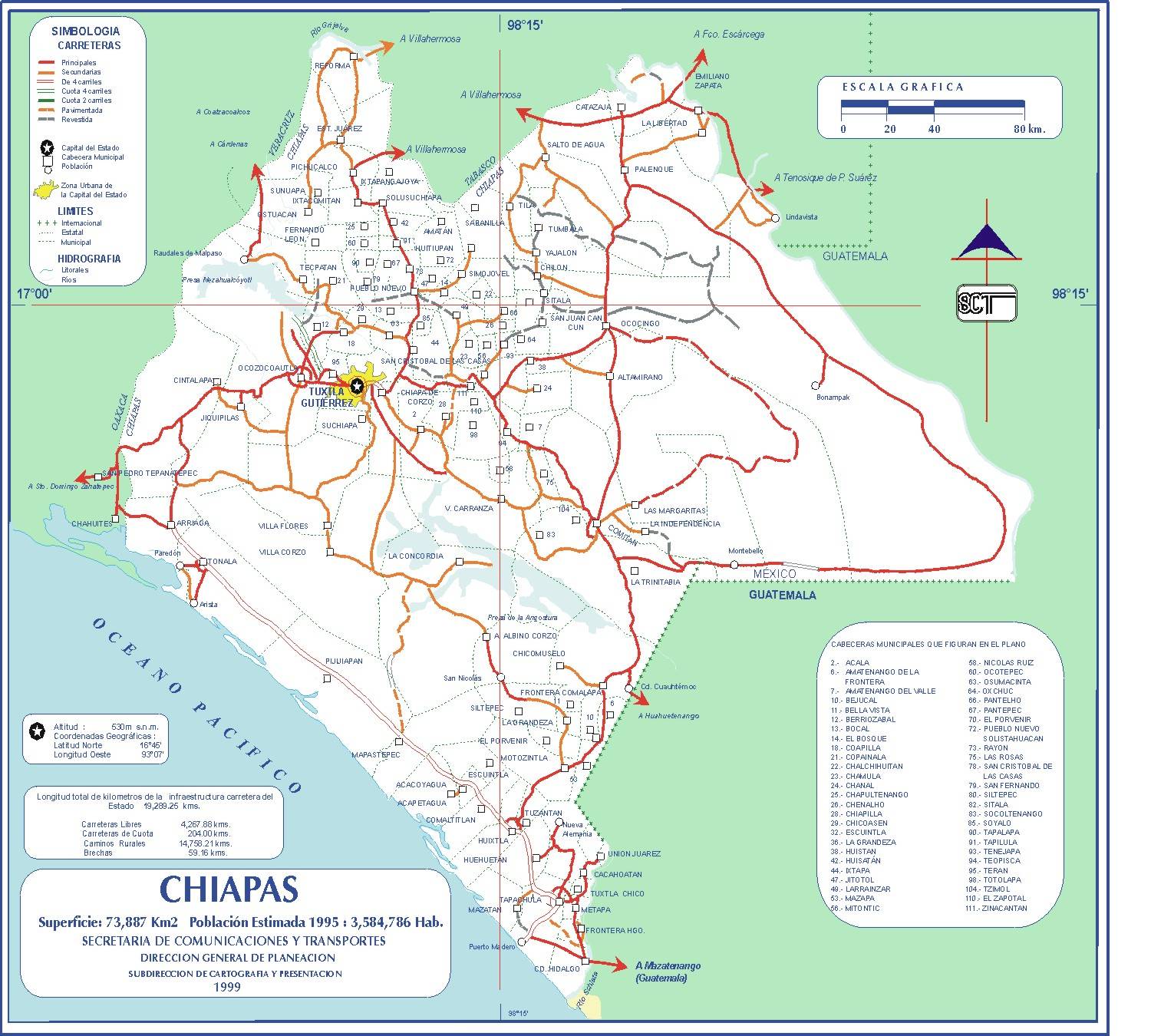 Mapa/Map: ©  México - http://www.virtualmex.com/