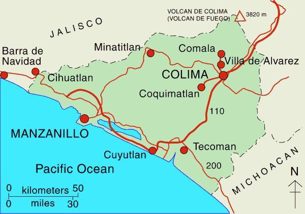 Mapa/Map: ©  México - http://www.virtualmex.com/