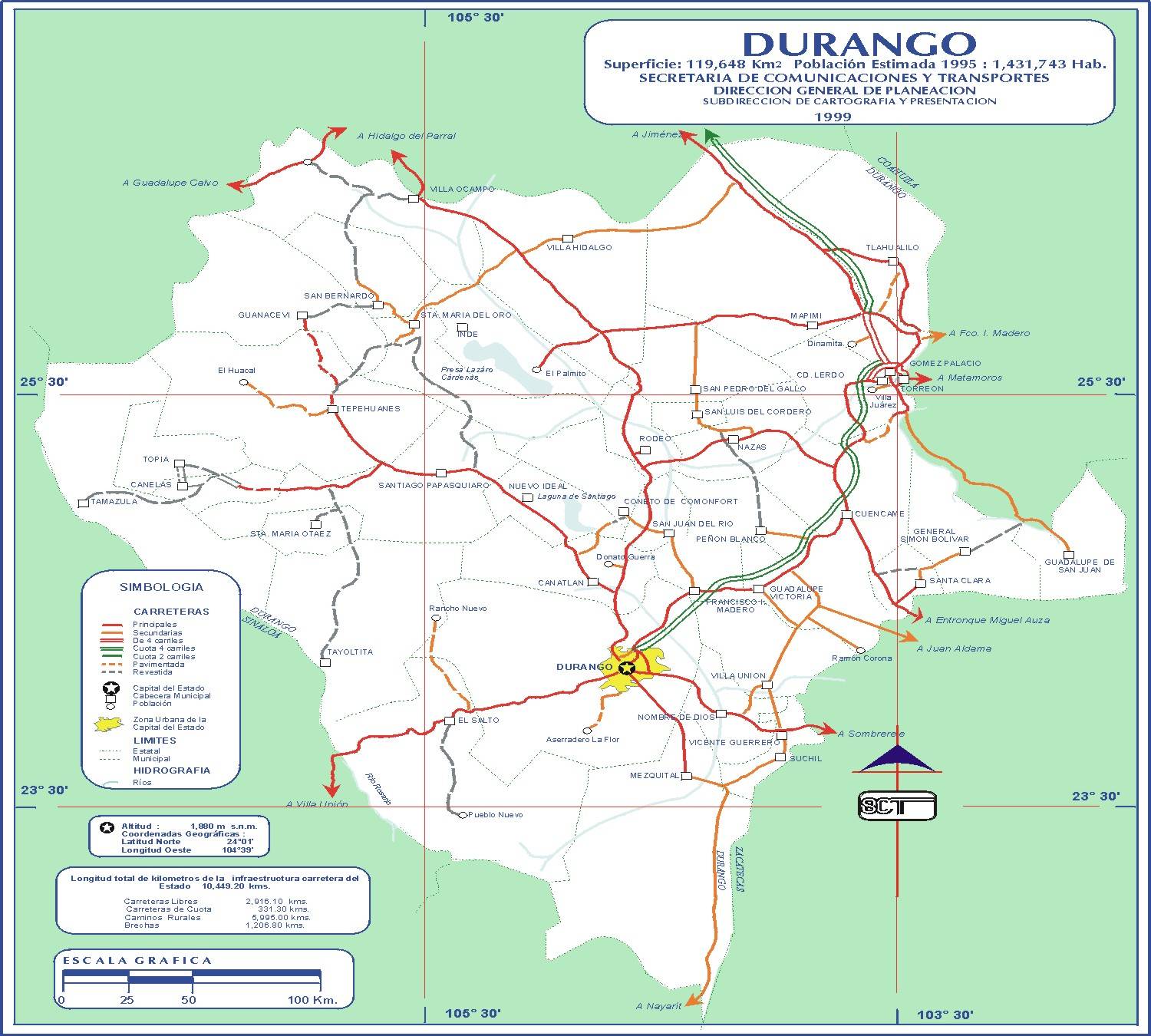 Mapa/Map: ©  México - http://www.virtualmex.com/