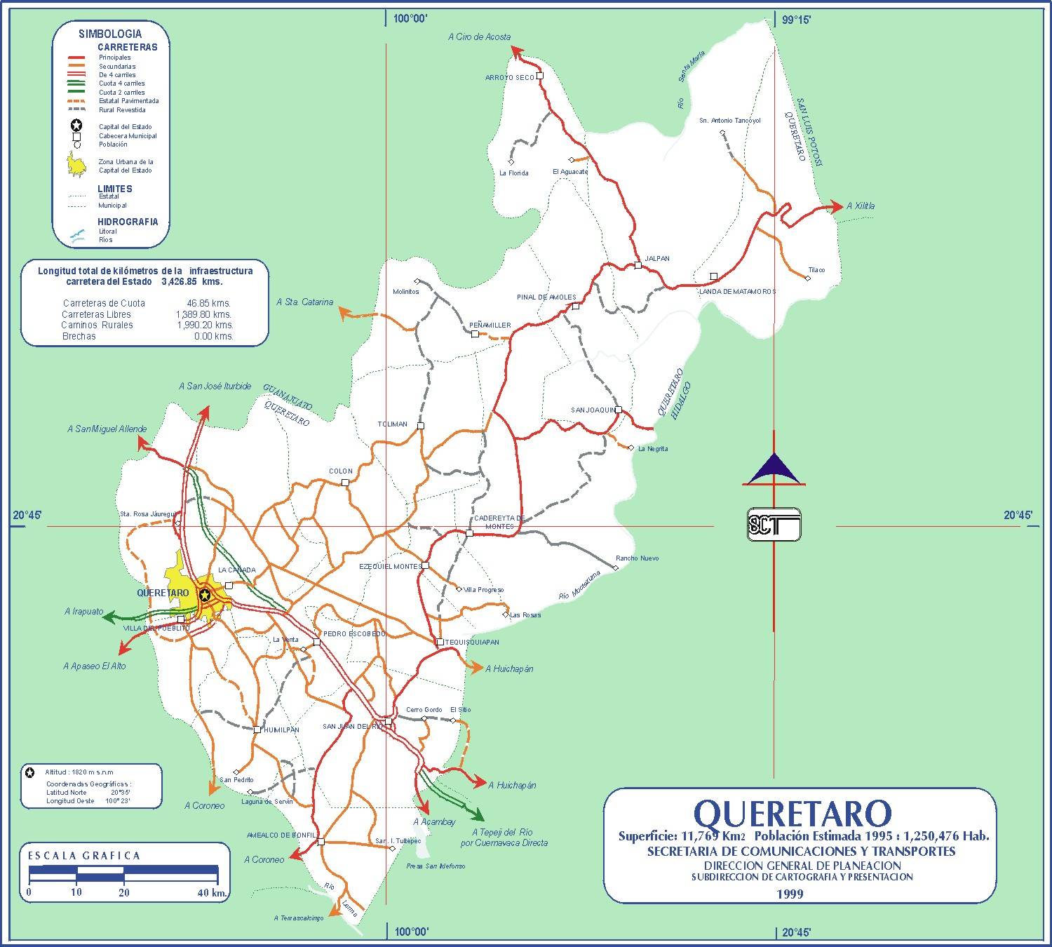 Mapa/Map: Â©  México - http://www.virtualmex.com/