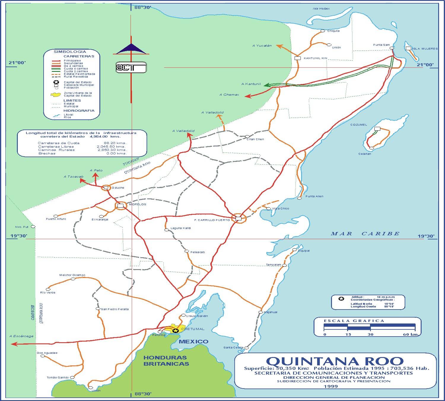 Mapa/Map: ©  México - http://www.virtualmex.com/