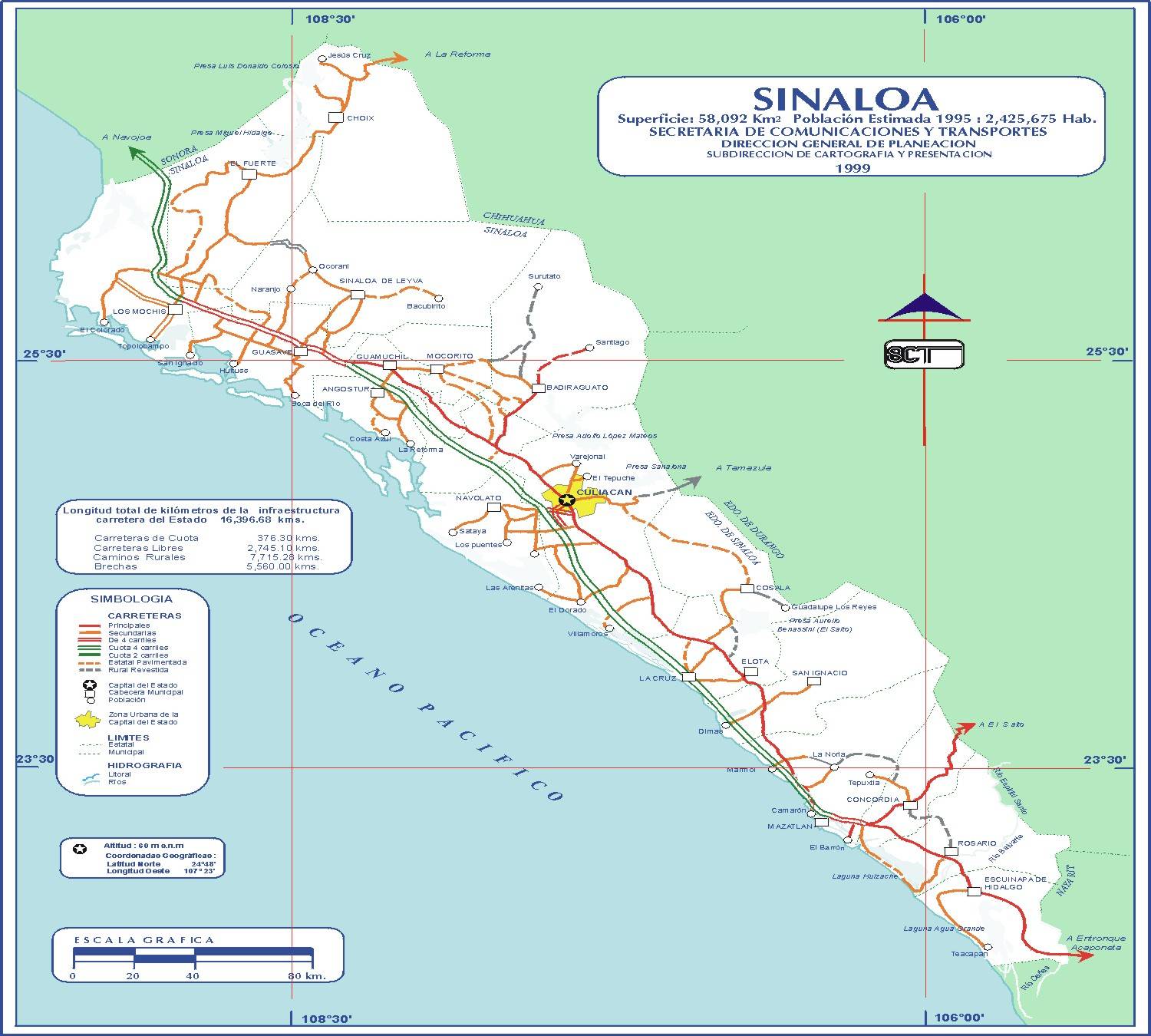 Mapa/Map: Â©  México - http://www.virtualmex.com/