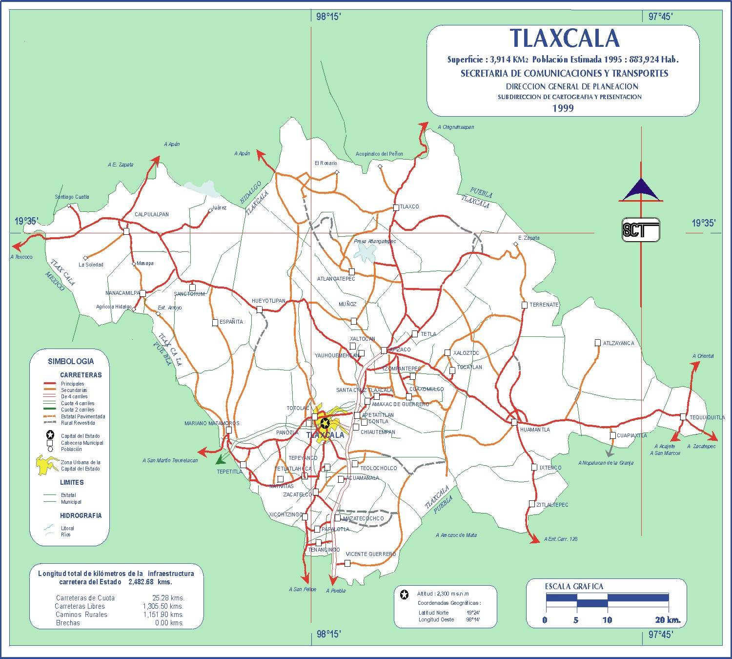 Mapa/Map: ©  México - http://www.virtualmex.com/