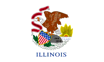 Bandeira/flag: Illinois ©FOTW (Flags Of The World)