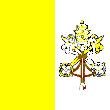 Bandeira/flag: Vaticano (Santa Sé) ©FOTW (Flags Of The World)