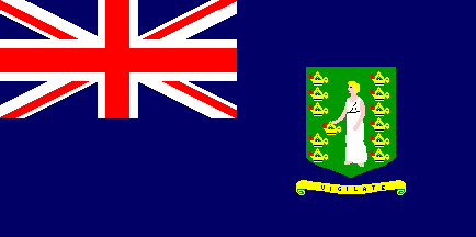 Bandeira/flag: Ilhas Virgens Britânicas (do Reino Unido) ©FOTW (Flags Of The World)