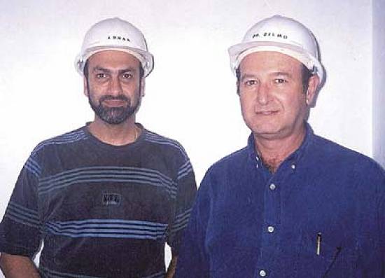 O engenheiro Adnan Waked e o diretor da construtora, Zilmo Stiefelmann