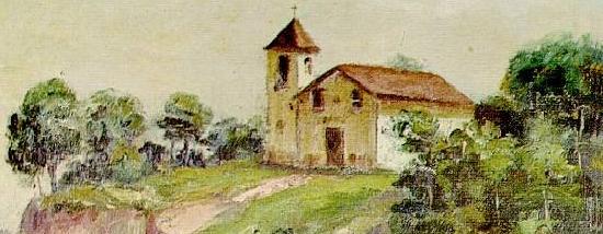 Detalhe, mostrando a capela do outeiro de Santa Catarina