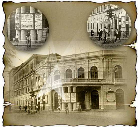 Imagem: cartaz da Fundao Arquivo e Memria de Santos, que buscava localizar fotos antigas dessas instalaes, em princpios do sculo XXI