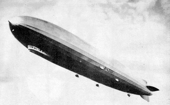 O majestoso 'Graf Zeppelin' passou por Santos em 1935 (Foto do arquivo da empresa aérea alemã Lufthansa)