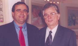 Os presidentes Carlos Henrique de Alvarenga Bernardes e Luiz Carlos Ferraz